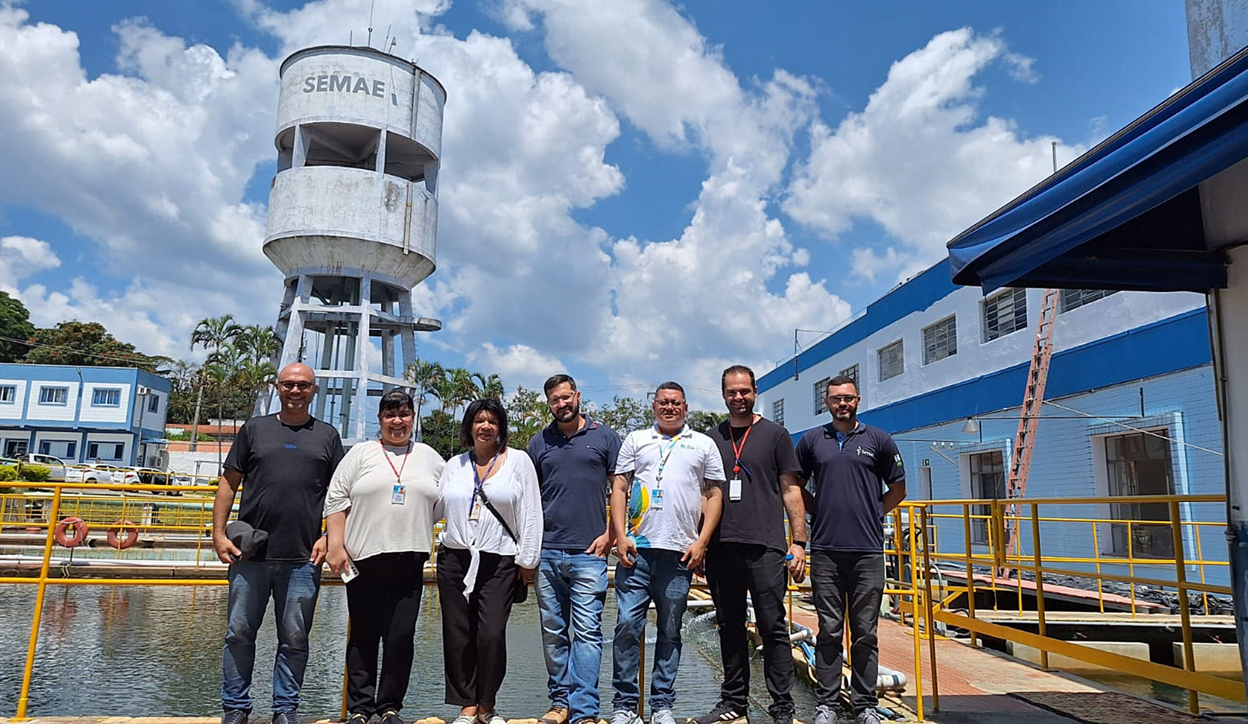 Técnicos da Sabesp visitam Semae e conhecem sistema de pré-tratamento por dióxido de cloro